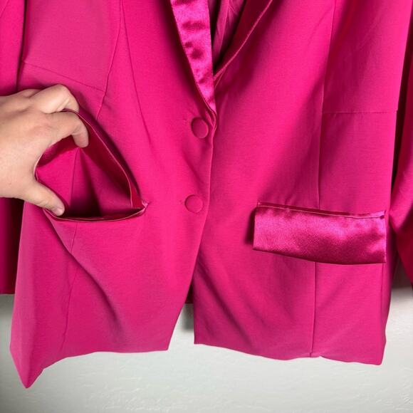 Torrid Pink Studio Refined Crepe Satin Lapel Blazer 2X 19173176 - Picture 5 of 16